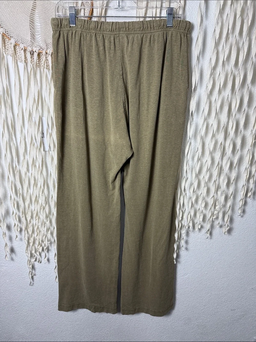 Dash Hemp Santa Cruz Natural Tan Hemp Drawstring Lounge Pants Size Men's M